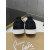 Christian Louboutin Black Suede Silver‑Glitter Floral Crystal‑Toe Low‑Top Sneakers