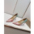 Christian Louboutin Pink‑Mint Gradient Patent 85mm Stiletto Heel Pointed‑Toe Pumps