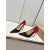 Christian Louboutin Black‑Red Gradient Patent 100mm Stiletto Heel Pointed‑Toe Pumps