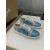 Christian Louboutin Blue‑Silver Crystal Patchwork Lace‑Up Casual Sneakers