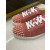 Christian Louboutin Dusty Pink Suede Spike‑Toe Low‑Top Sneakers