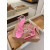 Christian Louboutin Bright Pink Leather Studded Crisscross Slingback High Heel Sandals 100mm heel