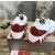 Christian Louboutin White Leather Red‑Trim Spiked Slip‑On Sneakers