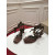 Christian Louboutin Brown Satin Ankle Wrap Bow Kitten Heel Pumps