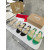 Christian Louboutin Green Metallic Crystal Embellished Flat Slide Sandal