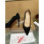 Christian Louboutin Black Suede Scalloped Crystal‑Dot 100mm heel Pump