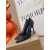 Christian Louboutin Black Mesh 100mm Mixed‑Crystal‑Embellished Pointed Toe Stiletto Heel Pumps