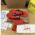 Christian Louboutin Red Embossed‑Logo Studded Flip‑Flop Sandals