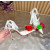 Christian Louboutin Ivory Satin Multicolor Rose Flower 100mm Stiletto Heel Slingback Pumps