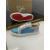 Christian Louboutin Blue‑Silver Crystal Patchwork Lace‑Up Casual Sneakers
