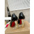 Christian Louboutin Black Patent Leather Pointed Toe 100mm heel Pumps