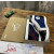Christian Louboutin Navy Canvas Embroidered Color‑Block High‑Top Sneakers