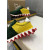 Christian Louboutin Two‑Tone Suede Shark Tooth Sole Low‑Top Sneakers