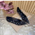 Christian Louboutin Black Mesh Pearl Crystal‑Embellished Pointed‑Toe Flat Pumps