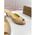 Christian Louboutin Nude Leather 55mm Peep‑Toe Mule Heels