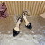 Christian Louboutin Black Patent Leather Platform Ankle‑Strap High‑Heel Sandals 150mm heel