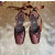 Christian Louboutin Brown Satin Bow Ankle‑Tie Slingback Ballet Flats
