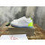Christian Louboutin White Perforated Leather Fluorescent‑Yellow Accent Low‑Top Sneakers