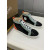 Christian Louboutin Black Chevron Mint‑Trim Orange‑Spiked High‑Top Sneakers