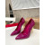 Christian Louboutin Fuchsia Patent Leather Pointed Toe 100mm heel Pumps