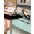 Christian Louboutin Black Patent Leather Pointed‑Toe Low‑Wedge Heel Flats