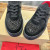 Christian Louboutin Black Suede Crystal Spiked Low‑Top Platform Sneakers