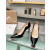 Christian Louboutin Black Patent Leather Scalloped Pointed‑Toe 100mm High Heel Pumps