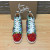 Christian Louboutin Floral Print Multicolor Spiked 20mm High‑Top Sneakers