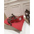 Christian Louboutin Brown Satin Ankle Wrap Bow Kitten Heel Pumps