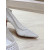 Christian Louboutin White Mesh 80mm Apostropha Crystal‑Embellished Pointed Toe Heel Pumps