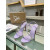 Christian Louboutin Lilac Suede Crystal‑Embellished 100mm heel Sandal