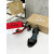 Christian Louboutin Black Leather Block heel Ankle Strap Sandal