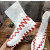 Christian Louboutin White Knit Sock‑Style Red Shark‑Tooth Sole High‑Top Sneaker Boots