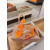 Christian Louboutin Orange Patent Studded Crisscross Ankle‑Strap Open‑Toe High Heel Sandals