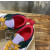 Christian Louboutin Retro Multi‑Tone Suede Mesh Spiked Chunky Low‑Top Sneakers