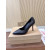 Christian Louboutin Black Leather 100mm Pointed Toe Stiletto Pumps