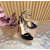 Christian Louboutin Black Patent Leather Platform Ankle‑Strap High‑Heel Sandals 150mm heel