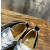 Christian Louboutin Denim Mixed‑Media Crystal Spike Low‑Top Sneakers