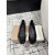 Christian Louboutin × Maison Margiela Black Patent Tabi Split‑Toe Hidden‑Wedge Flats