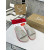 Christian Louboutin Beige Rubber Spiked Slide Sandal