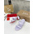 Christian Louboutin Lavender Leather 55mm heel Slide Sandals