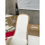 Christian Louboutin Stitched Logo White Leather Flat Slip‑on Slide