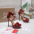 Christian Louboutin Red Patent Ankle‑Strap Platform Stiletto Heel Sandals