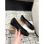Christian Louboutin × Maison Margiela Black Patent Tabi Split‑Toe Hidden‑Wedge Flats