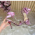 Christian Louboutin Dusty Rose Satin 100mm Ankle‑Wrap Tie Stiletto Sandals