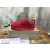 Christian Louboutin Red Suede Monochrome Spiked Low‑Top Men’s Sneakers
