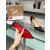 Christian Louboutin Black Satin Half‑d'Orsay Pointed‑Toe 100mm heel Pumps