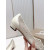 Christian Louboutin White Mesh Pearl Crystal‑Embellished Pointed‑Toe Flat Shoes