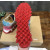 Christian Louboutin Multi‑Color Glitter‑Suede Mesh Lace‑Up Sneakers Red Shark‑Tooth Sole