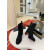 Christian Louboutin Black Suede Silver Lock Buckle 85mm Block Heel Ankle Boots